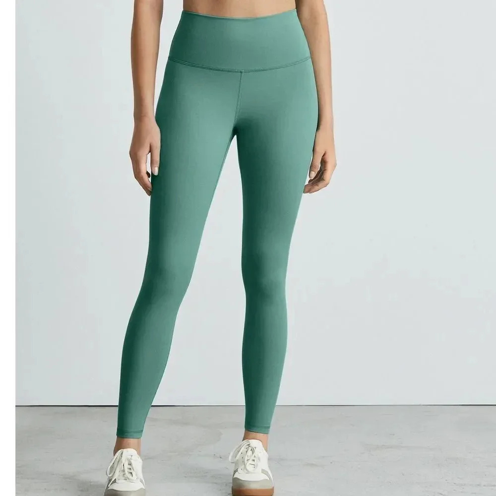 EVERLANE The Perform 24/7 Legging Dark Mint Size Large Athleisure Workout